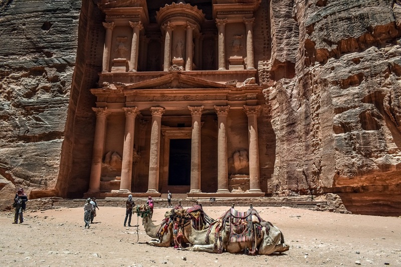 Camels Treasury Petra Jordan